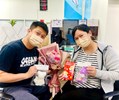 致贈臺中市生育津貼之際，特別加贈可愛動物造型擦手巾，傳遞節日祝福，為新生兒父母增添一份溫馨與喜悅